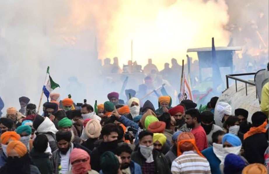 Farmers protest