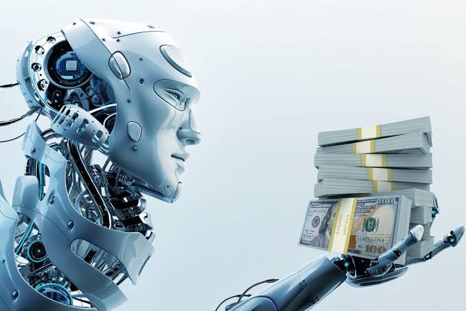 Artificial Intelligence Robot with bundled cash